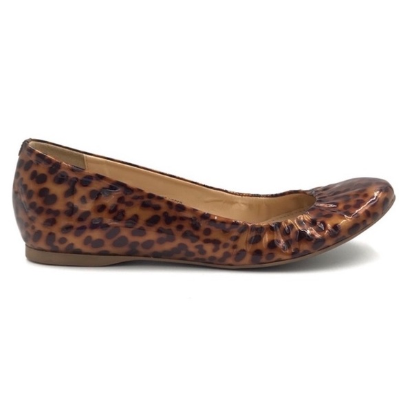 NEW J. Crew Cece Tortoise Leopard Print Patent Leather Ballet Flats - 7.5 - Picture 14 of 14